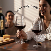 Pebel Lifeware Personalized Wine Glasses Set of 2