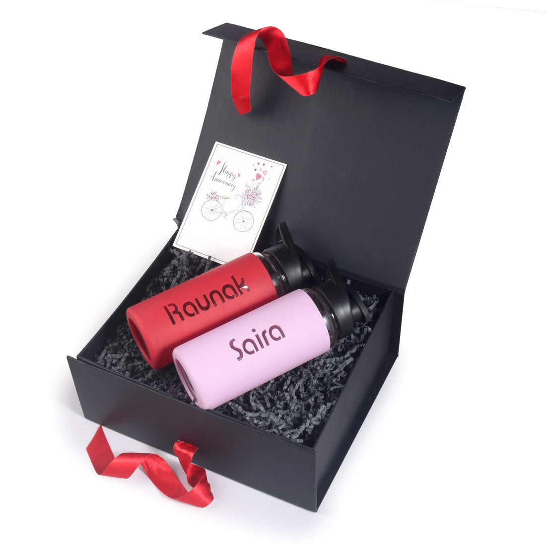 Personalized Wedding Gift Hamper | Name Glass Bottles S