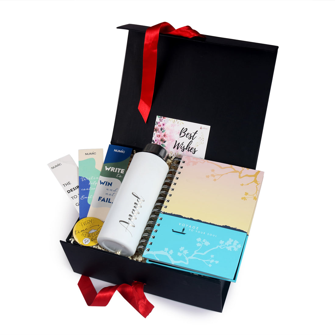 Personalized Stainless Steel Bottle & Planner Gift Set