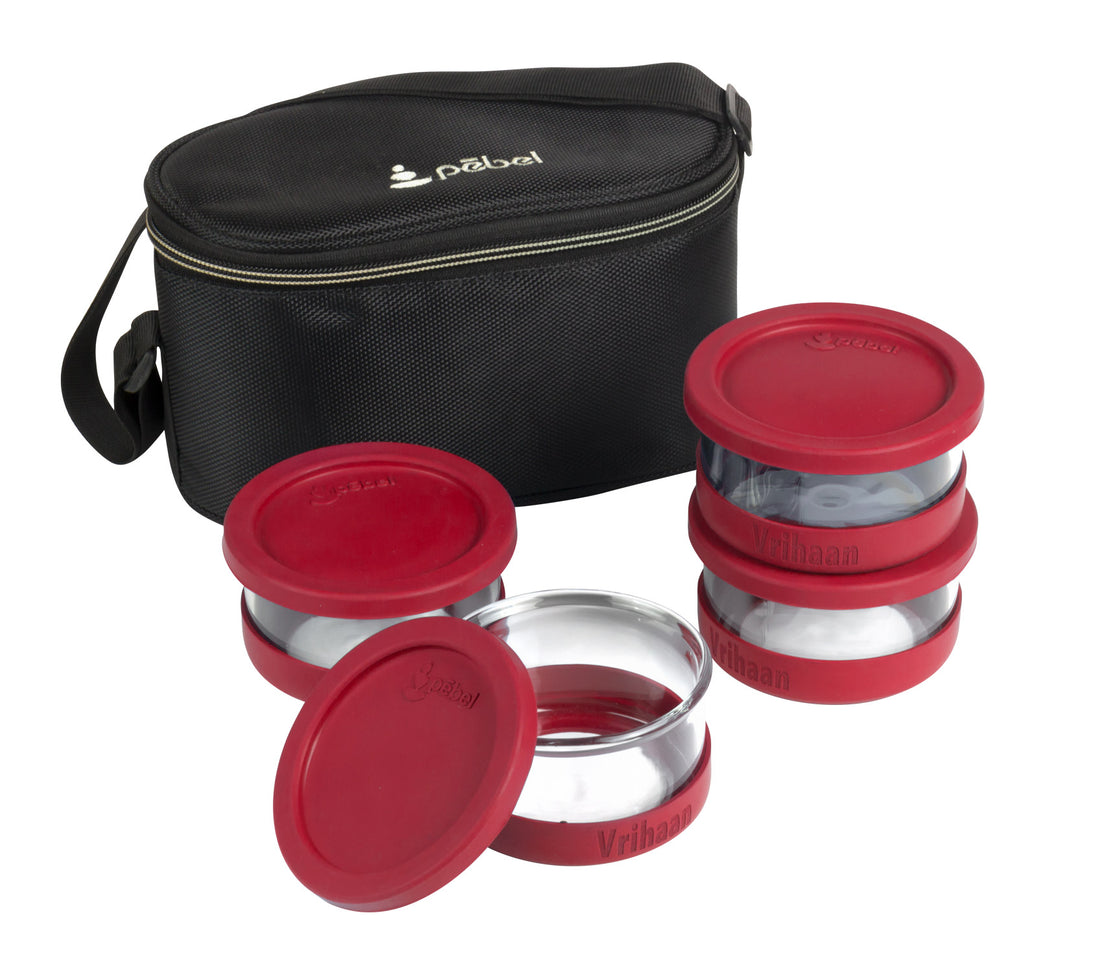 Small Glass Lunch Box - 4 pcs