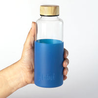 Personalized Studio Glass Bottle with Silicone Sleeve