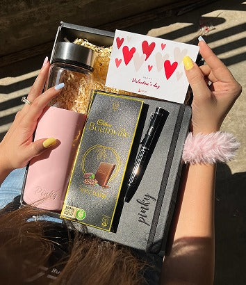 Personalized Birthday Gift Hamper | Glass Bottle, Diary & Pen