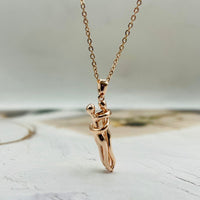 Lovestruck Couple Pendent with Chain