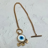 Evil Eye Rose Gold Bracelet