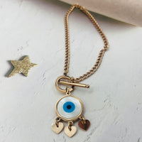 Evil Eye Rose Gold Bracelet