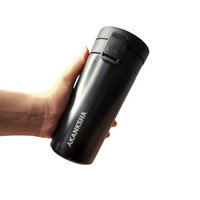 Personalized Thermos Flask Bottle - Stainless Steel - Travel Mug with Filter