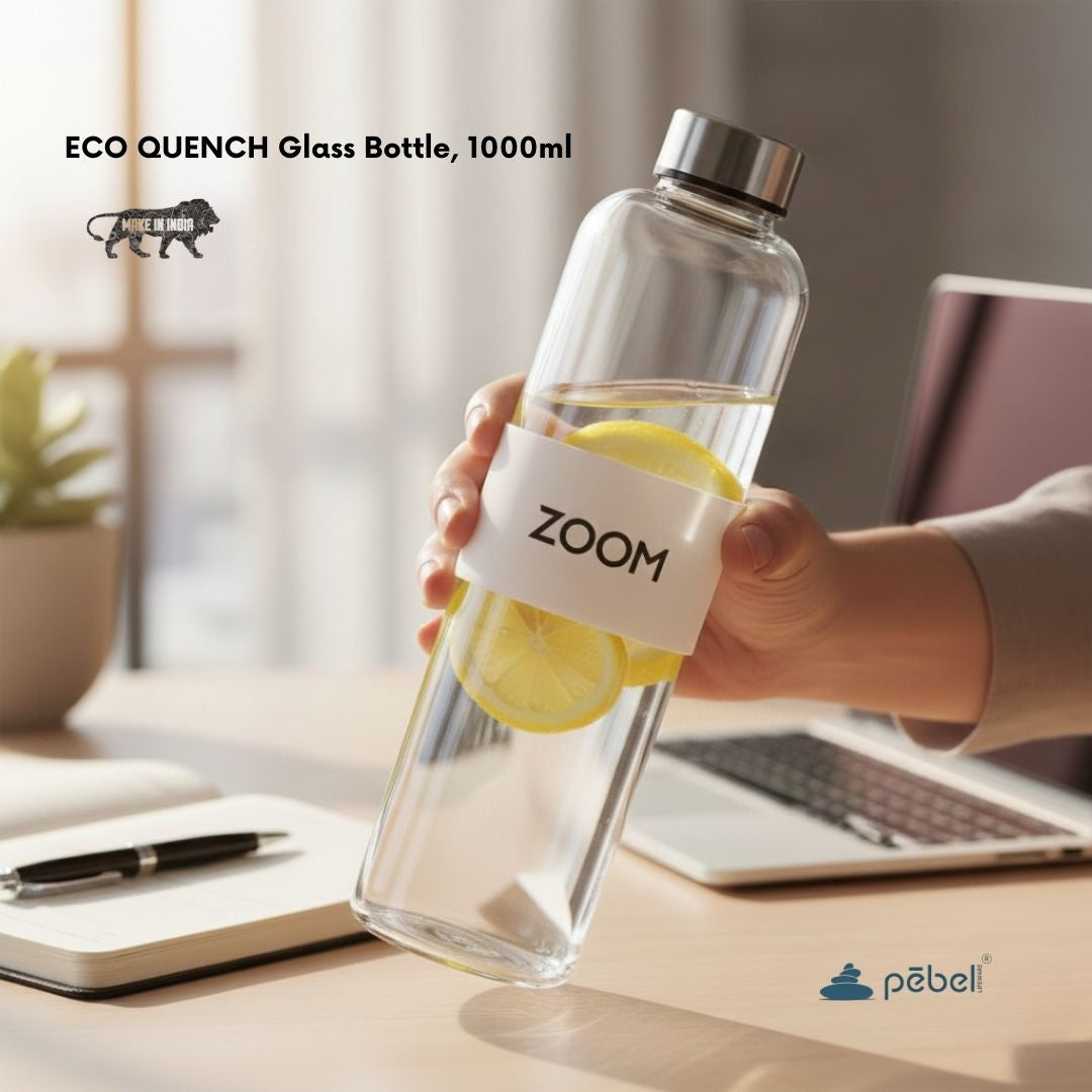 1 ltr Glass Bottle with Customized logo