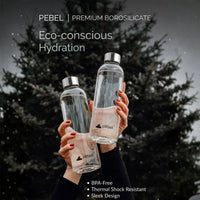 Borosilicate Glass Water Bottle (Set of 2)