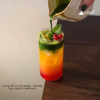 Modern Minimalist Glasses Set of 2 | 300ml | Ideal for Iced Coffee & Lattes