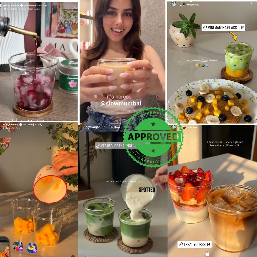 Celebs influencers viral coffee, matcha and desert cup
