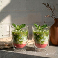 double wall glass coffee cup