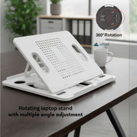 Rotating Laptop Stand with logo