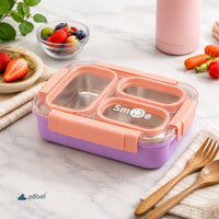 Personalized Bento Lunch Boxes – Steel Lunch Box with 3 Compartments