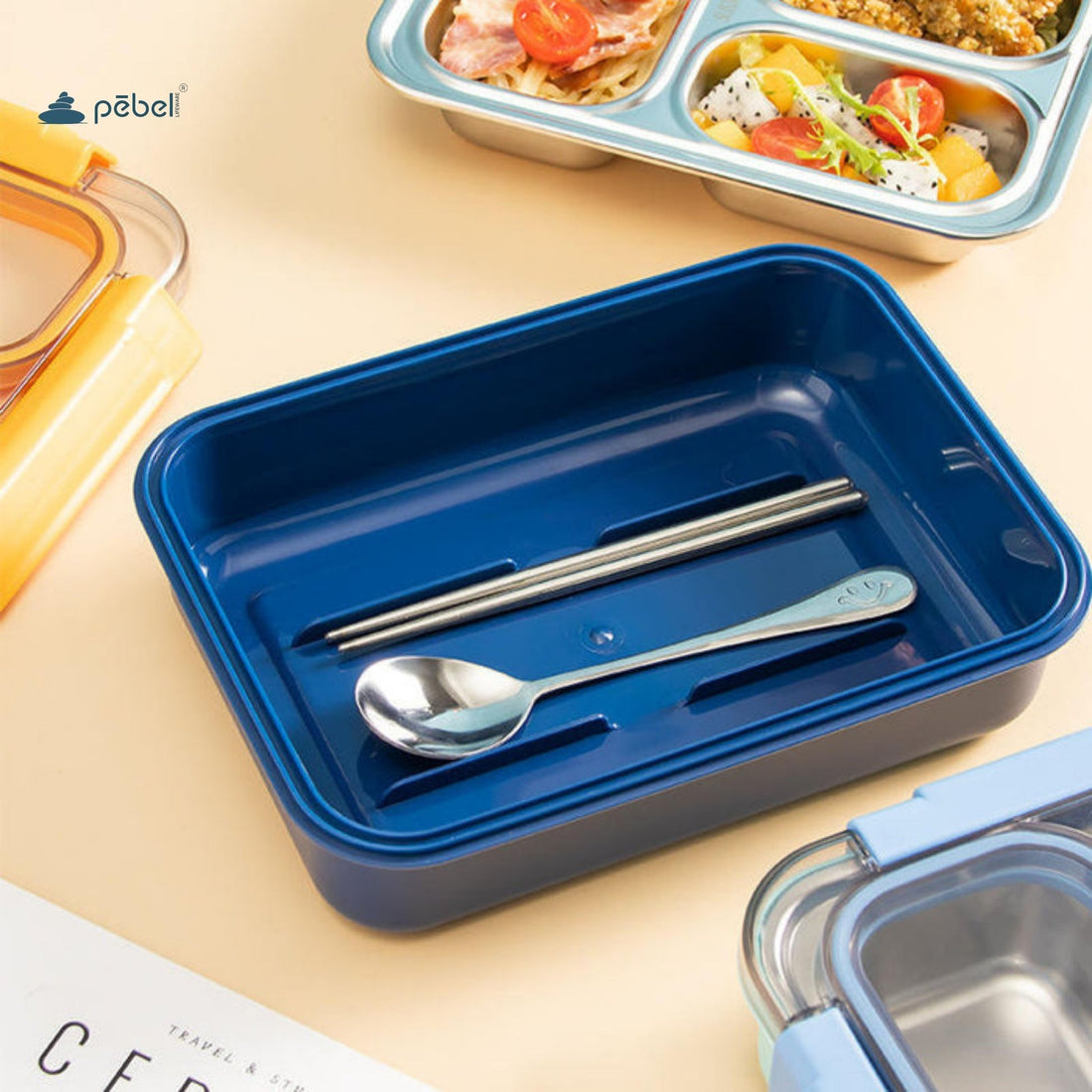 Personalized Bento Lunch Boxes – Steel Lunch Box with 3 Compartments
