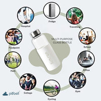 Multipurpose Studio Glass Bottle with Silicone Sleeve