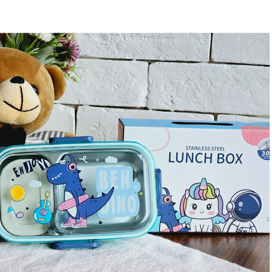 Bento Small Customized Steel Lunch Box | 2 compartments with conatciner | Leakage Proof