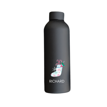 Christmas Edition: Personalized Luxurious Vacuum Insulated Steel Water Bottles | 500ml