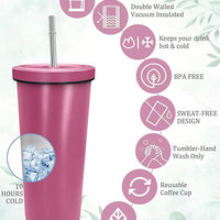 Durable, reusable insulated tumbler with name - Pebel Lifeware