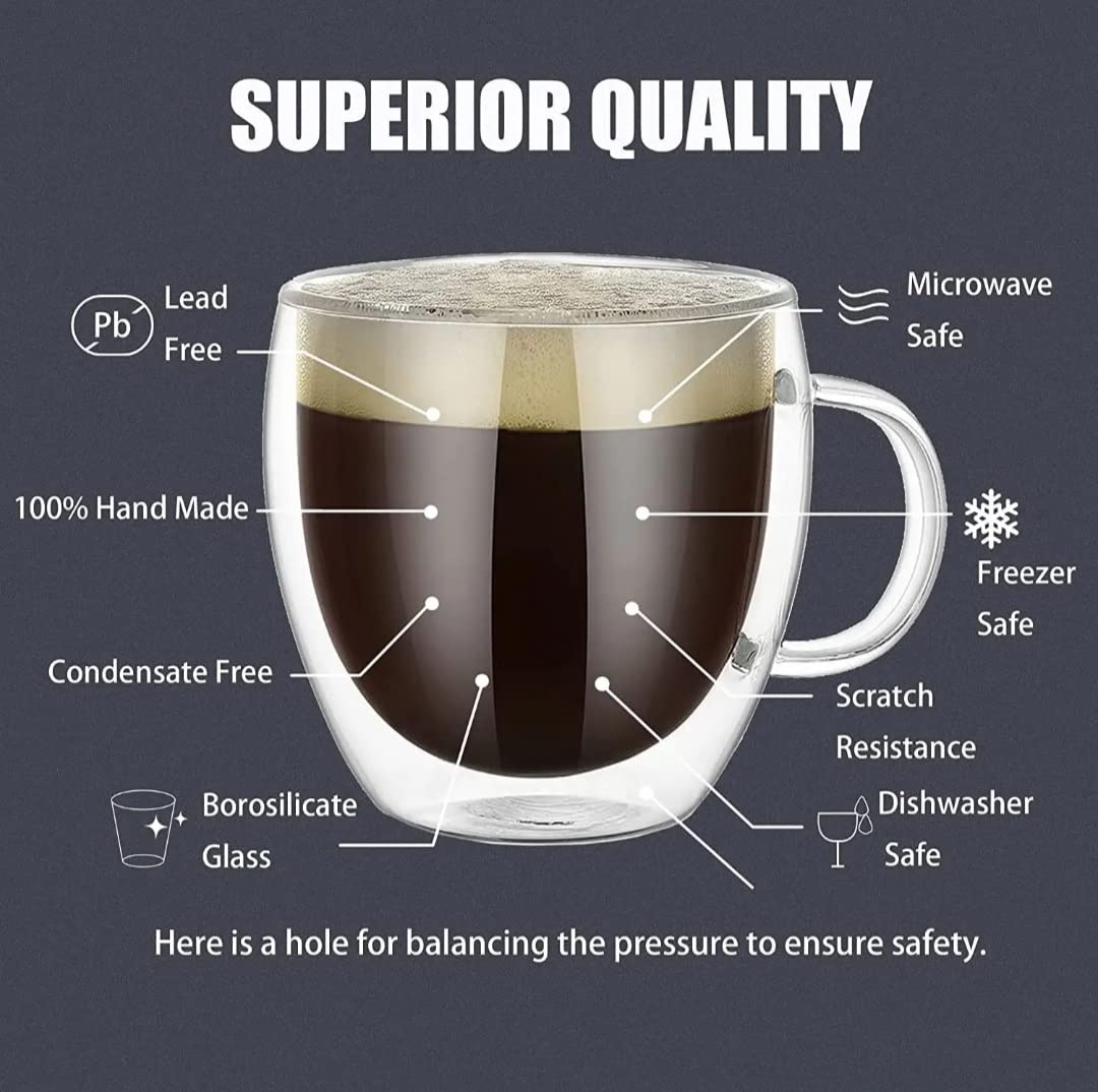 Glass coffee tumbler