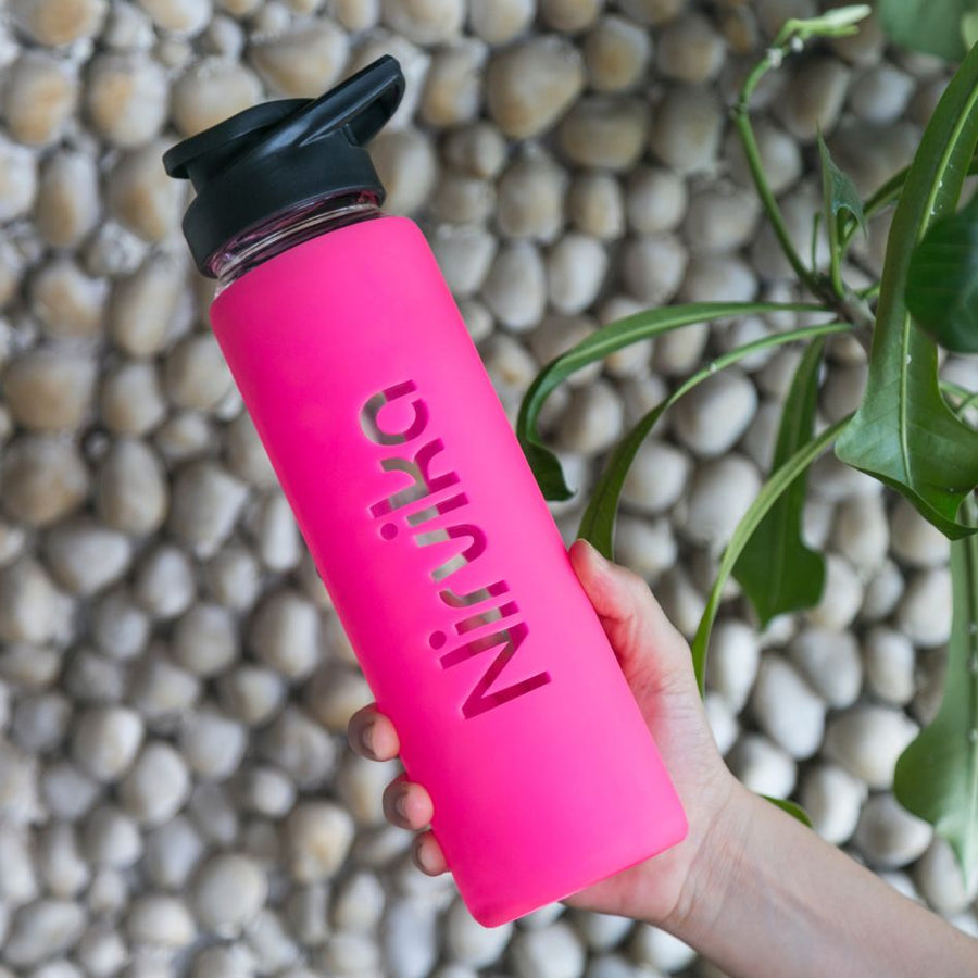 Personalized Glass Bottle with Silicone Sleeve | Stylish 750ml Water Bottle