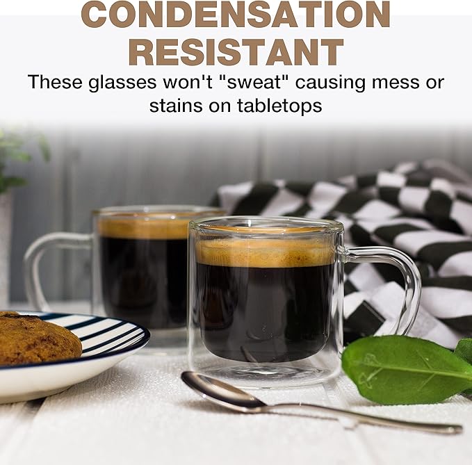 Double Wall Glass Mug – Elegant & Heat Resistant