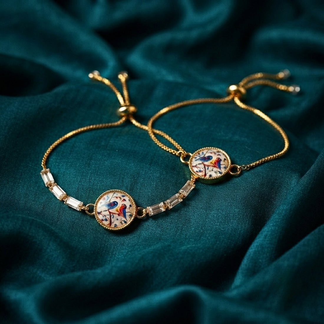 Bhai Bhabhi Bracelet Elegant Rakhi | Set of 2