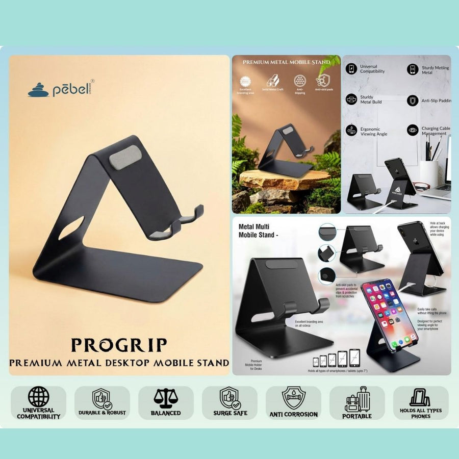 Mobile Stand with Logo – Pebel