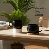 Glass Black Tea Cups - Set of 2