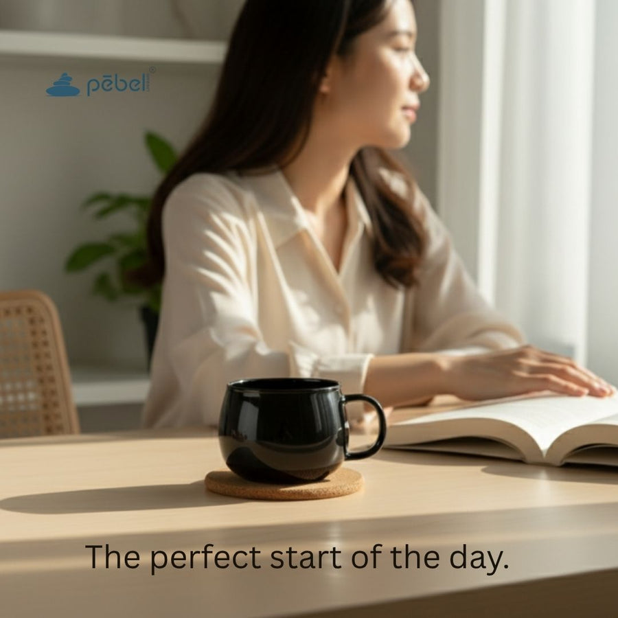 Glass Black Tea Cups - Set of 2