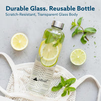 Borosilicate Glass Water Bottle 1000ml