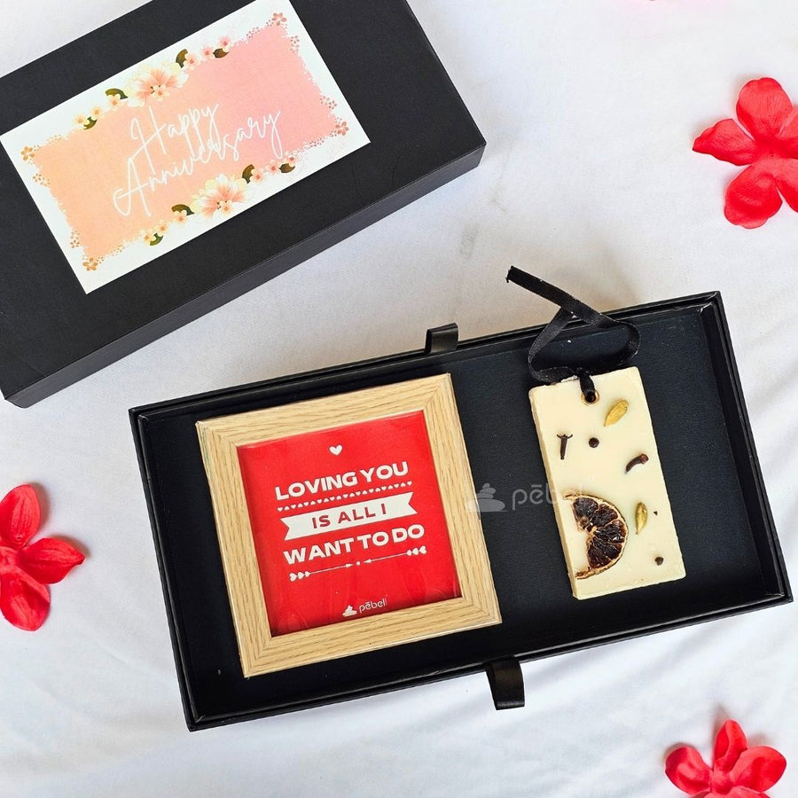 Couple Heart Handle Mugs Gift Hamper