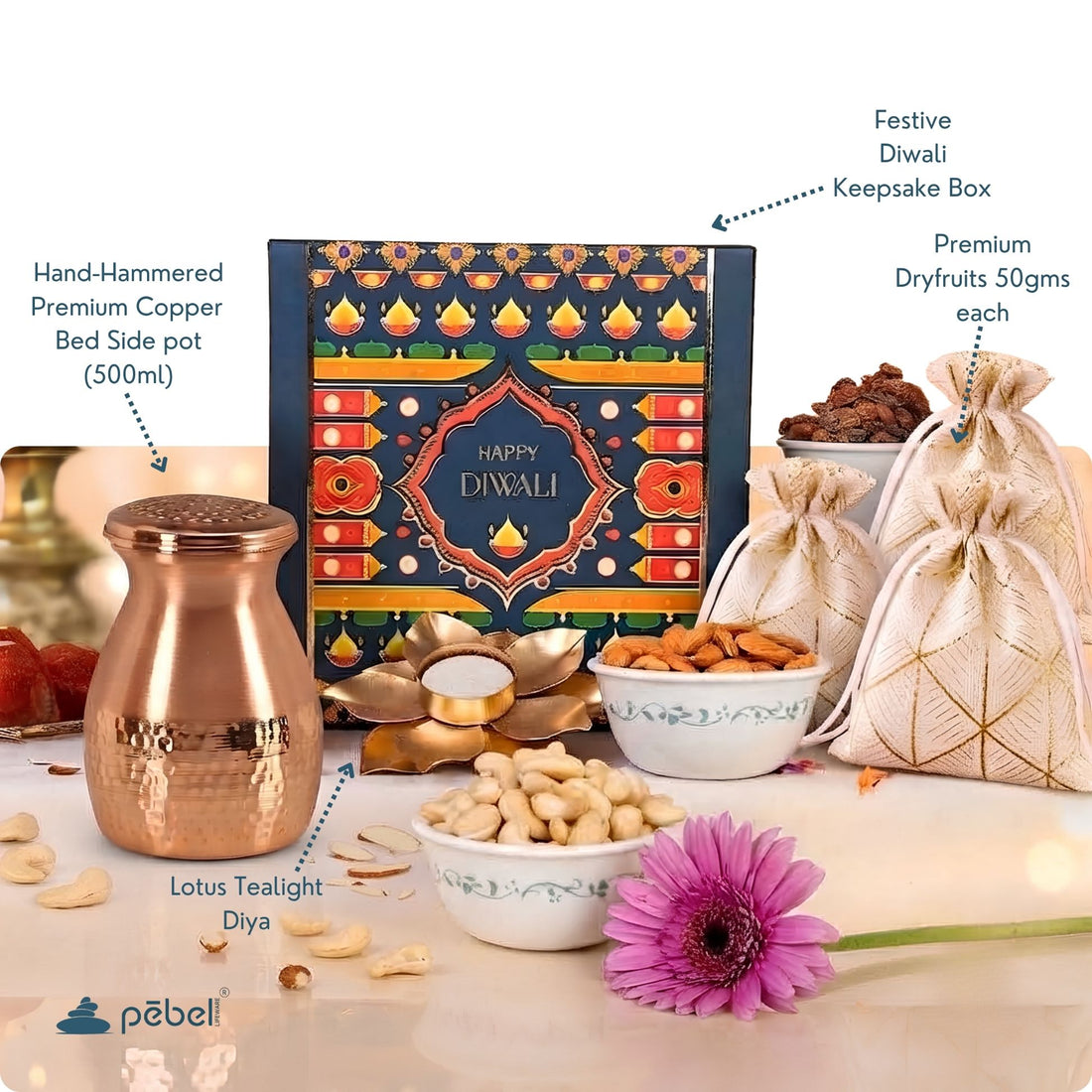 Copper Carafe Diwali Gifts Hamper