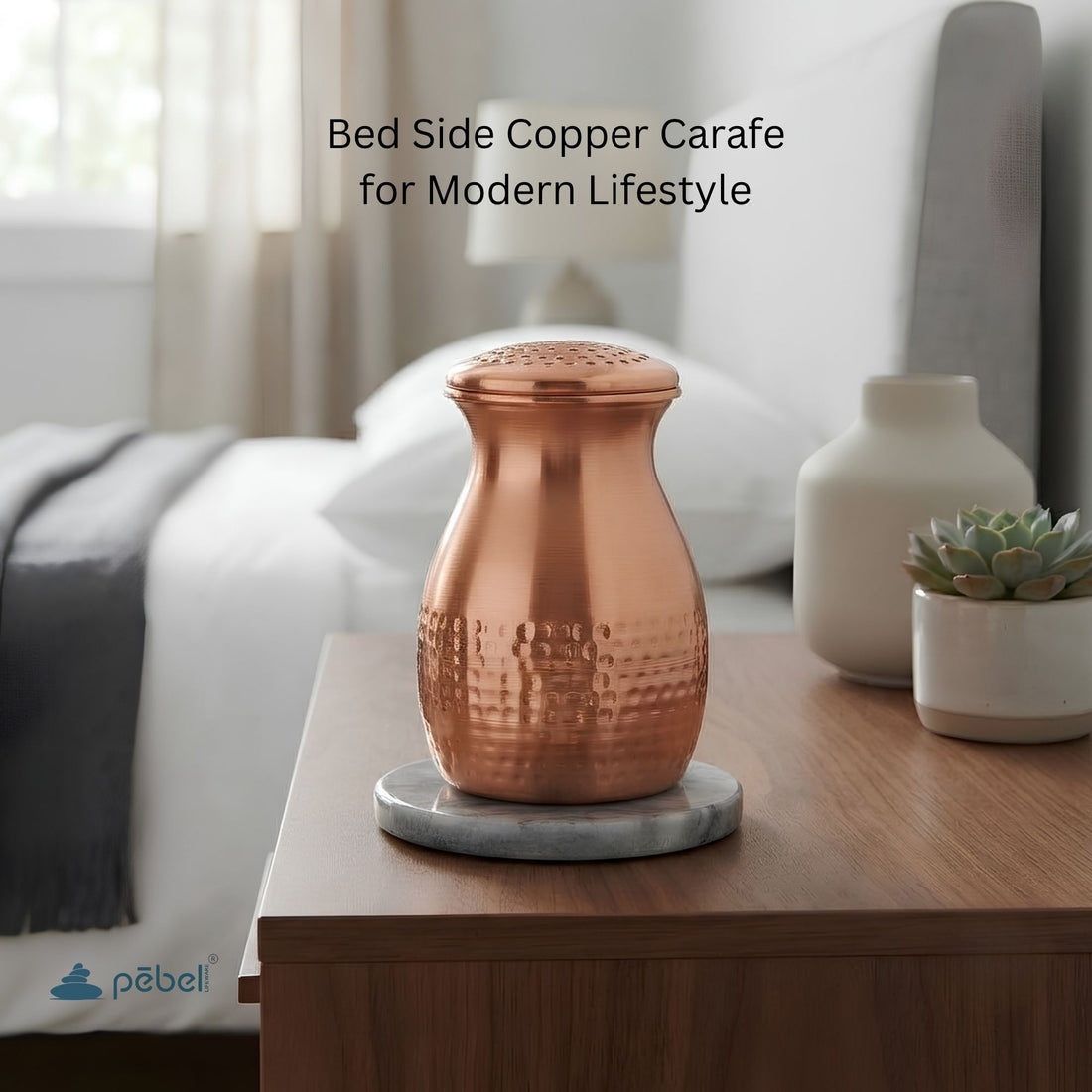Bedside Copper Carafe