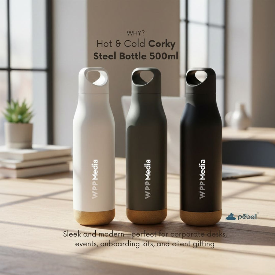 Custom Logo Premium Hot & Cold Steel Water Bottles
