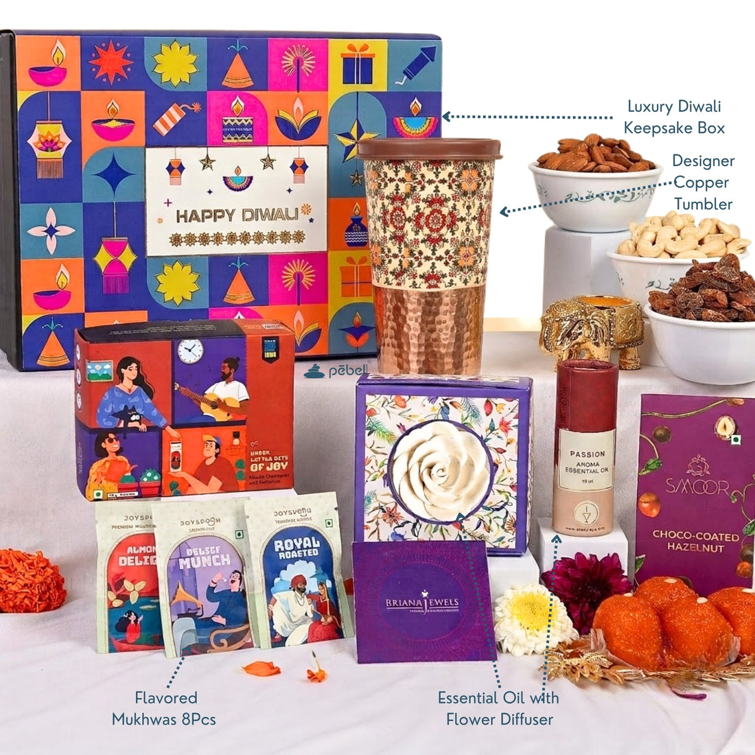 Aesthetic Diwali Gift Box - Corporate Gift Hamper