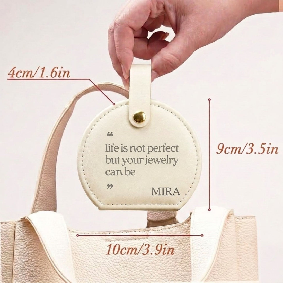 Personalized Cute Jewelry Organizer Earring, Ring, Necklace - Mini Jewelry Organizer