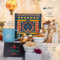 Pebel Lifeware Diwali gift hamper with almonds cashews and raisins