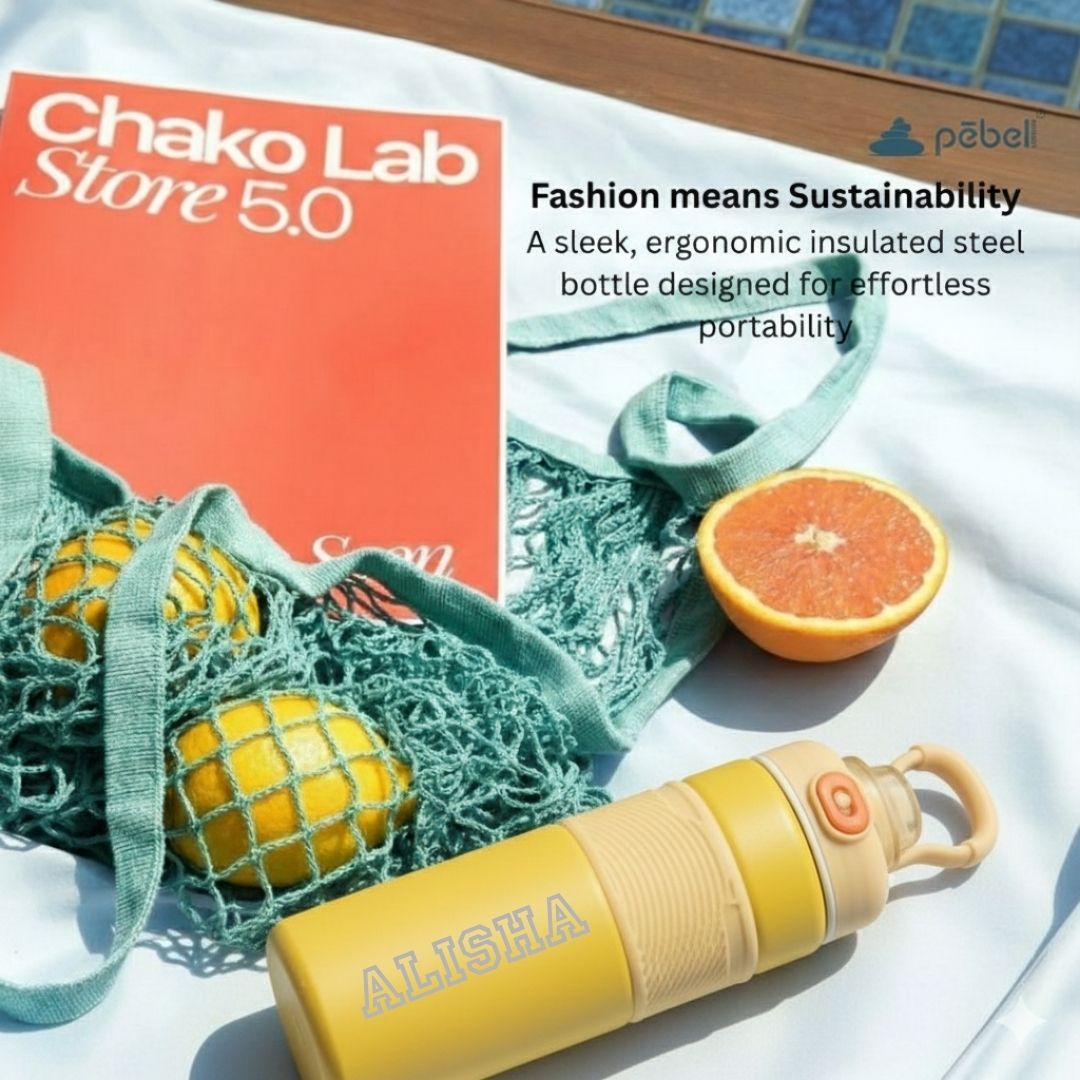 Customized Stainless Steel Water Bottles | Highly Durable | Flipcap | 750ml