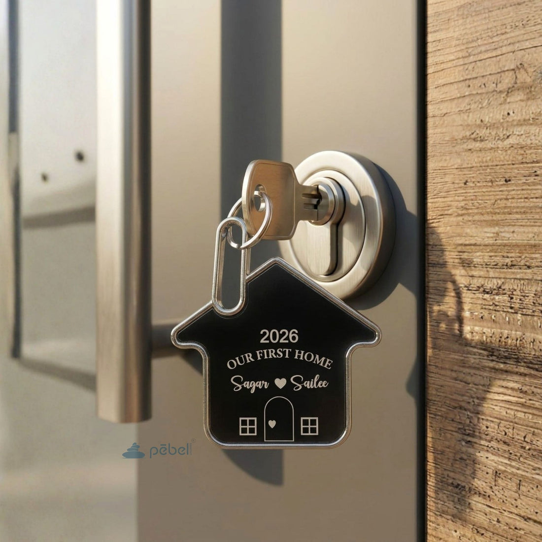 Personalized House Metal Keychains