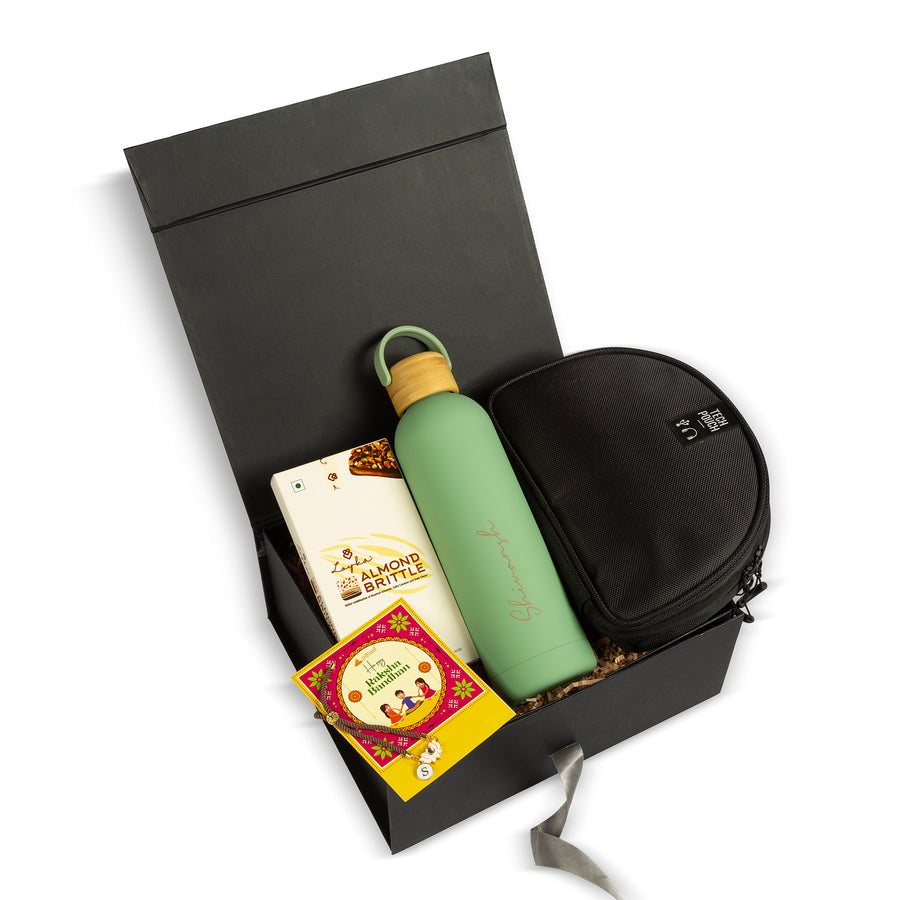 Tech Pouch & Personalized Insulated Vaccum Bottle Hamper