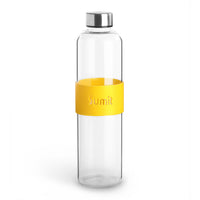 Personalized 1 ltr Fridge Glass Bottle with Silicone Sleeve Band