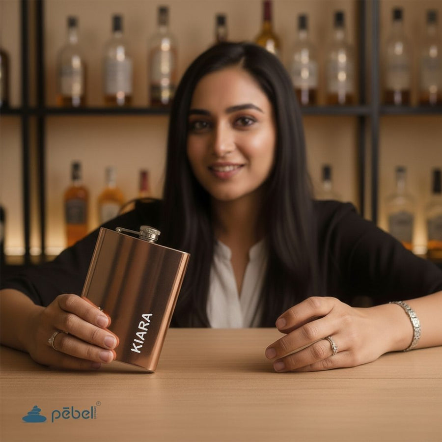 Customised Secret Santa Gift Hip Flask