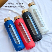 glass bottles with cover