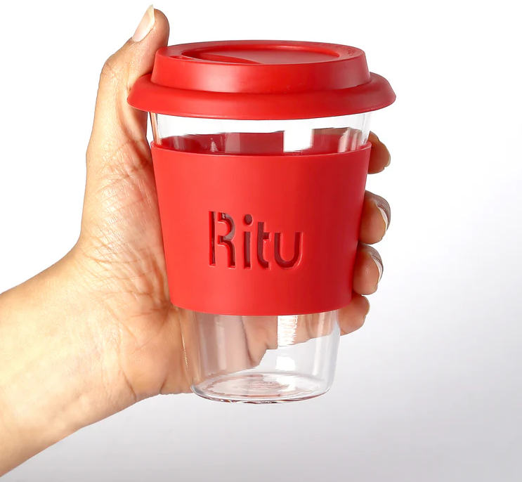 Personalized Coffee Mug with Silicone Band - Your Logo