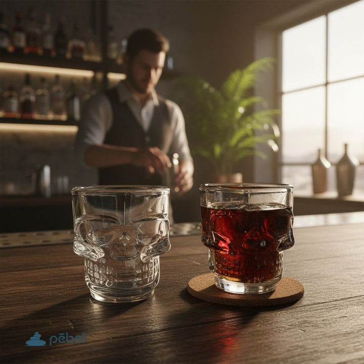 Personalized Skull Shot Glasses Set of 2
