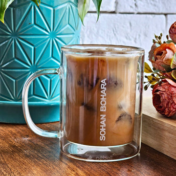 Double Wall Glass Mug – Elegant & Heat Resistant