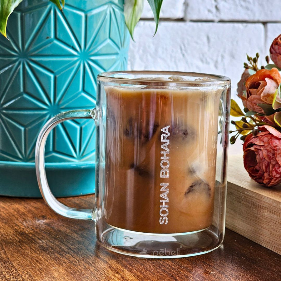 Double Wall Glass Mug – Elegant & Heat Resistant