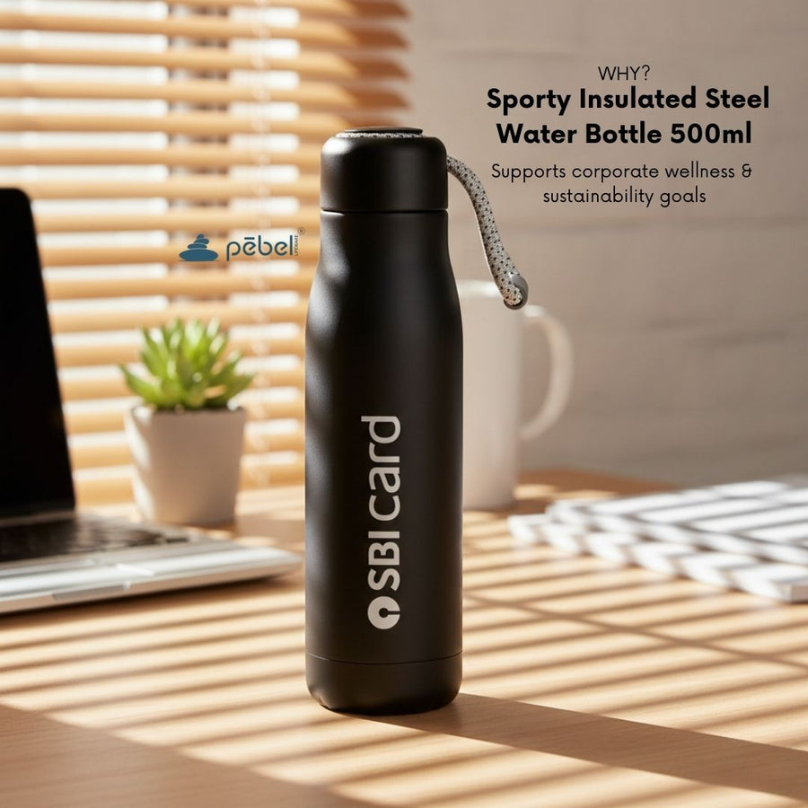 Custom Logo Insulated Steel Water Bottles | 500ml