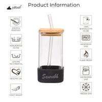 Clear glass tumbler
