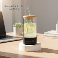 Glass tumbler for smoothies 